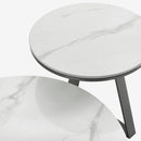 Coffee Table T007 (White with Black Legs)