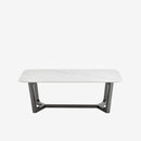 Coffee Table T003 (White with Black Legs)